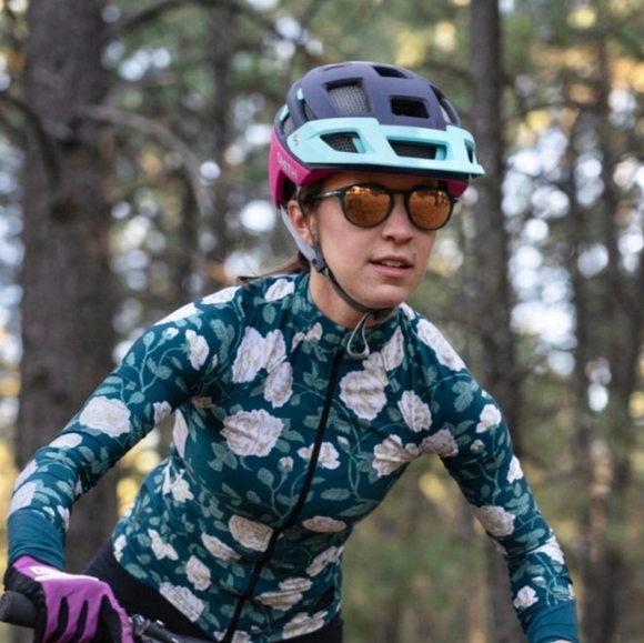 Machines for Freedom Summerweight Long Sleeve Jersey XL Jaded Rose Hemmed to 26” - Picture 8 of 11